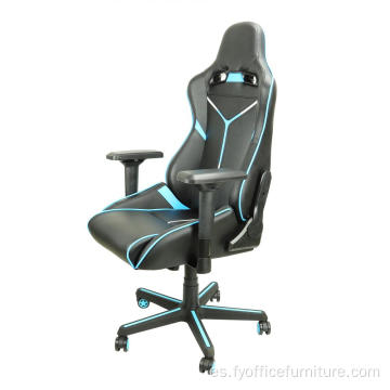 Silla para juegos de computadora PC de precio EX-Factory con CUERO NEGRO PERSONALIZADO